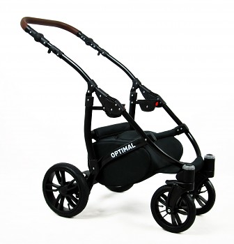 Kočárek Baby Lux Optimal White v provedení Black Grey