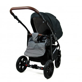 Kočárek Baby Lux Optimal White v provedení Black Grey