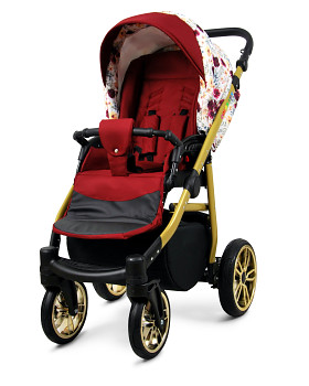 Kočárek Baby Lux Colorlux Alu Gold Meadow Flowers