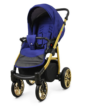 Kočárek Baby Lux Colorlux Alu Gold Sailor Blue