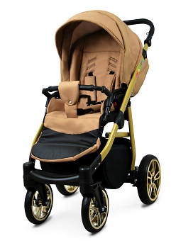 Kočárek Baby Lux Colorlux Alu Gold Sand Pearl
