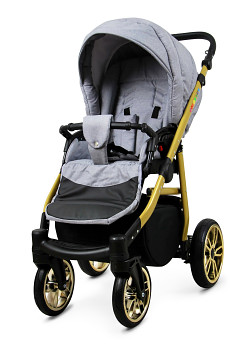 Kočárek Baby Lux Colorlux Alu Gold Silver Flex