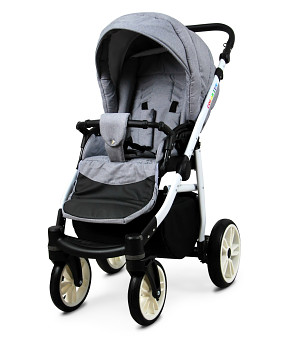 Kočárek Baby Lux Colorlux Alu White Silver Flex