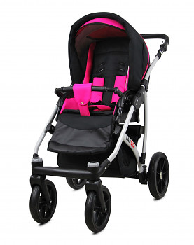 Kočárek Baby Lux Largo Black Magenta