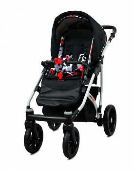Kočárek Baby Lux Largo Black Moro