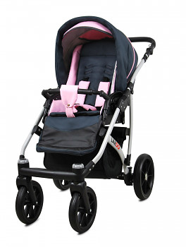 Kočárek Baby Lux Largo Grey Light Pink