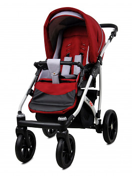 Kočárek Baby Lux Largo Chilli Silver