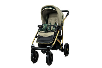 Kočárek Baby Lux Largo Gold Fern Leaf