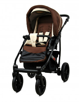 Kočárek Baby Lux Largo Black Brown Cream