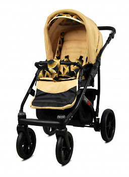 Kočárek Baby Lux Largo Black Gold Rainbow