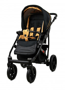 Kočárek Baby Lux Largo Black Gold Star