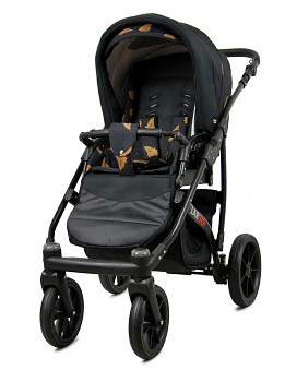 Kočárek Baby Lux Largo Black Gold Wings