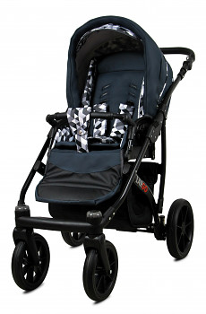 Kočárek Baby Lux Largo Black Grey Geometric