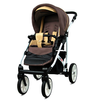 Kočárek Baby Lux Largo White Latte Beige
