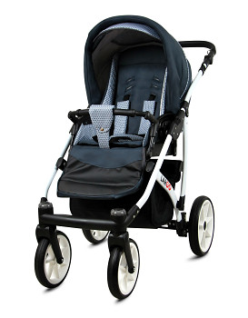 Kočárek Baby Lux Largo White Magic Grey