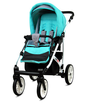 Kočárek Baby Lux Largo White Mint 