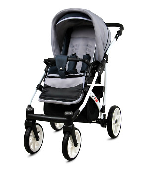 Kočárek Baby Lux Largo White Silver
