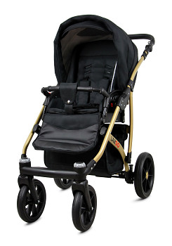 Kočárek Baby Lux Largo Gold Black