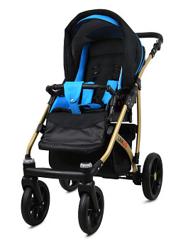 Kočárek Baby Lux Largo Gold Black Aqua