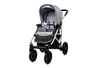 Kočárek Baby Lux Largo Silver Hearts