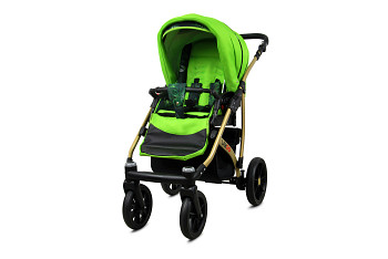 Kočárek Baby Lux Largo Gold Green Leaf