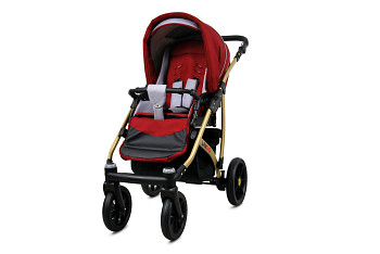 Kočárek Baby Lux Largo Gold Chili Silver