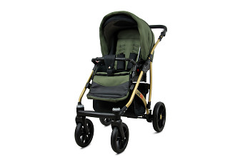 Kočárek Baby Lux Largo Gold Olive Black