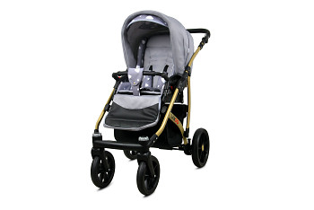Kočárek Baby Lux Largo Gold Silver Hearts