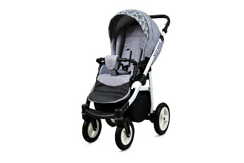 Kočárek Baby Lux Alu Way Alu Silver Leaf