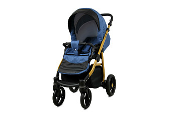 Kočárek Baby Lux Axel Alu Gold Jeans