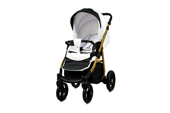Kočárek Baby Lux Axel Alu Gold White