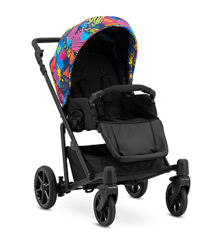 Kočárek Kunert Roy v provedení Black 06 colorfull