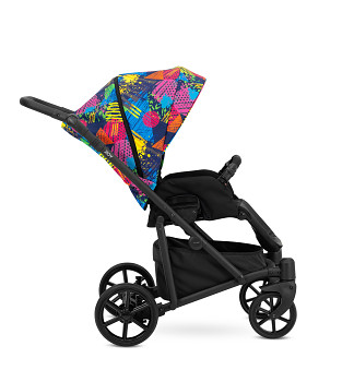 Kočárek Kunert Roy v provedení Black 06 colorfull