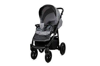 Kočárek Baby Lux Axel Alu Black Grey Flex