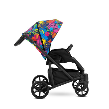 Kočárek Kunert Roy v provedení Black 06 colorfull