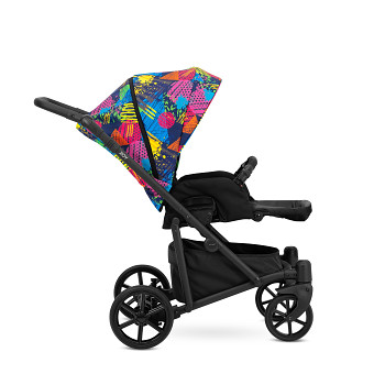Kočárek Kunert Roy v provedení Black 06 colorfull