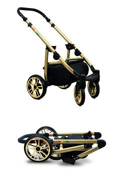 Kočárek Baby Lux Colorlux Alu Gold Onyx