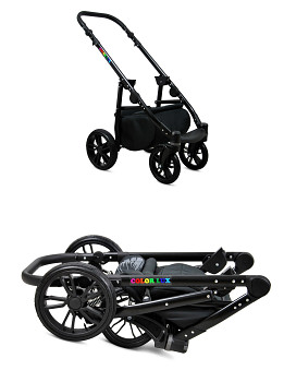 Kočárek Baby Lux Colorlux Alu Black Sand Pearl
