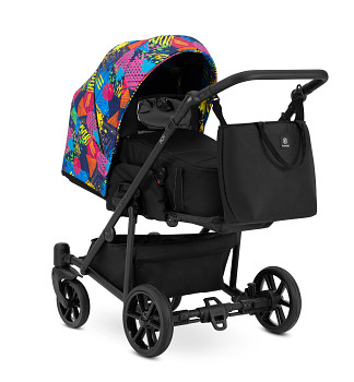 Kočárek Kunert Roy v provedení Black 06 colorfull
