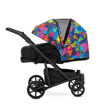 Kočárek Kunert Roy v provedení Black 06 colorfull