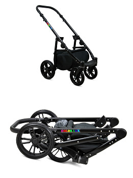 Kočárek Baby Lux Colorlux Alu Black Onyx 