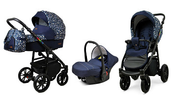 Kočárek Baby Lux Colorlux Alu Black Forest Deer s autosedačkou za příplatek