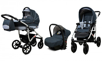 Kočárek Baby Lux Largo Magic Grey s autosedačkou za příplatek