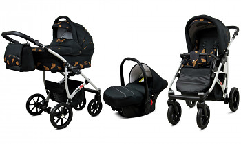 Kočárek Baby Lux Largo Gold Wings s autosedačkou za příplatek