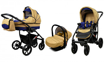 Kočárek Baby Lux Largo Black Coffe Sailor Blue