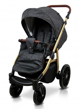 Kočárek Baby Lux Aspero Black Flex