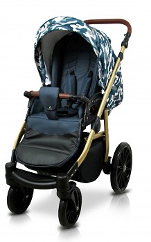 Kočárek Baby Lux Aspero Grey Moro