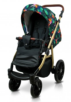 Kočárek Baby Lux Aspero Tropical Flowers