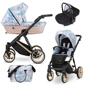Kočárek Kunert Ivento Premium IVE-03 Pastel Grass s autosedačkou za příplatek