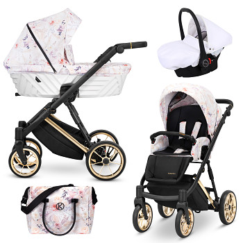 Kočárek Kunert Ivento Premium IVE-04 Delicate Flowers s autosedačkou za příplatek